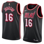 Camiseta Miami Heat James Johnson NO 16 Classic 2018 Negro