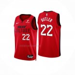 Camiseta Miami Heat Jimmy Butler NO 22 Ciudad 2024-25 Rojo