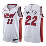 Camiseta Miami Heat Luke Babbitt NO 22 Association 2017-18 Blanco