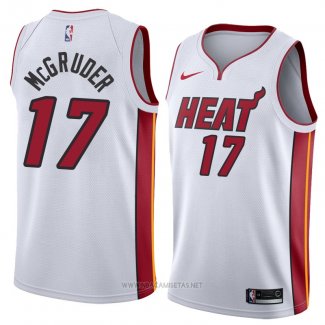 Camiseta Miami Heat Rodney McGruder NO 17 Association 2018 Blanco