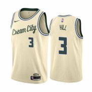 Camiseta Milwaukee Bucks George Hill NO 3 Ciudad Crema