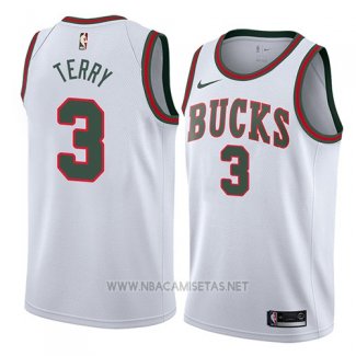 Camiseta Milwaukee Bucks Jason Terry NO 3 Classic 2018 Blanco