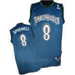 Camiseta Minnesota Timberwolves Latrell Sprewell NO 8 Retro Azul