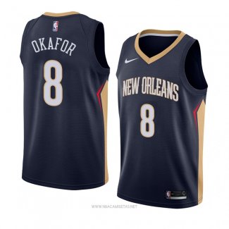 Camiseta New Orleans Pelicans Jahlil Okafor NO 8 Icon 2018 Azul