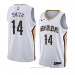 Camiseta New Orleans Pelicans Jason Smith NO 14 Association 2018 Blanco