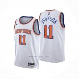 Camiseta New York Knicks Jalen Brunson NO 11 Association 2024-25 Blanco