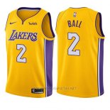 Camiseta Nino Los Angeles Lakers Lonzo Ball NO 2 Icon 2017-18 Oro