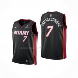 Camiseta Nino Miami Heat Giannis Antetokounmpo NO 7 Icon Negro