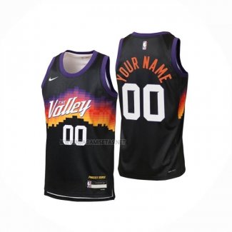 Camiseta Nino Phoenix Suns Personalizada Ciudad 2025-26 Negro