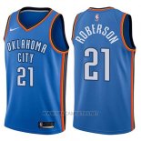 Camiseta Oklahoma City Thunder Andre Roberson NO 21 Swingman Icon 2017-18 Azul