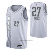 Camiseta Oklahoma City Thunder Vit Krejci NO 27 Ciudad 2021-22 Blanco