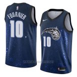 Camiseta Orlando Magic Evan Fournier NO 10 Ciudad 2018 Azul