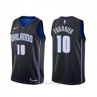 Camiseta Orlando Magic Evan Fournier NO 10 Statement Negro