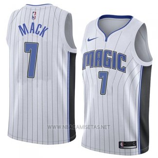 Camiseta Orlando Magic Shelvin Mack NO 7 Association 2018 Blanco