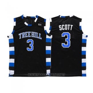 Camiseta Pelicula Tree Hill Nathan Scott NO 3 Negro