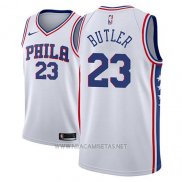 Camiseta Philadelphia 76ers Jimmy Butler NO 23 Association 2018-19 Blanco