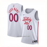 Camiseta Philadelphia 76ers Personalizada Ciudad 2022-23 Blanco