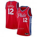 Camiseta Philadelphia 76ers Tobias Harris NO 12 Statement Rojo