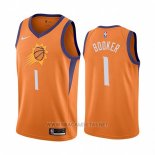 Camiseta Phoenix Suns Devin Booker NO 1 Statement 2019-20 Naranja