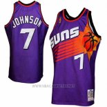 Camiseta Phoenix Suns Kevin Johnson NO 7 Retro Violeta