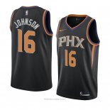 Camiseta Phoenix Suns Tyler Johnson NO 16 Statement 2018 Negro