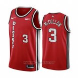 Camiseta Portland Trail Blazers C.j. McCollum NO 3 2017-18 Rojo