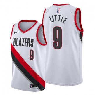 Camiseta Portland Trail Blazers Nassir Little NO 9 Association 2019-20 Blanco