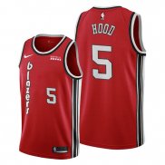 Camiseta Portland Trail Blazers Rodney Hood NO 5 Classic Edition Rojo