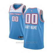 Camiseta Sacramento Kings Ciudad 2018-19 Personalizada Azul