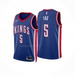 Camiseta Sacramento Kings De'Aaron Fox NO 5 Ciudad 2024-25 Azul