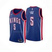 Camiseta Sacramento Kings De'Aaron Fox NO 5 Ciudad 2024-25 Azul