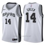 Camiseta San Antonio Spurs Danny Green NO 14 Association 2017-18 Blanco