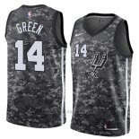 Camiseta San Antonio Spurs Danny Green NO 14 Ciudad 2018 Gris