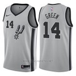 Camiseta San Antonio Spurs Danny Green NO 14 Statement 2017-18 Gris