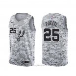 Camiseta San Antonio Spurs Jakob Poeltl NO 25 Earned Camuflaje