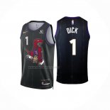Camiseta Toronto Raptors Gradey Dick NO 1 Ciudad 2024-25 Negro