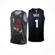 Camiseta Toronto Raptors Gradey Dick NO 1 Ciudad 2024-25 Negro
