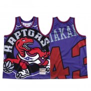 Camiseta Toronto Raptors Pascal Siakam NO 43 Mitchell & Ness Big Face Violeta