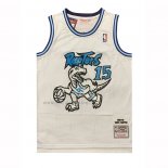 Camiseta Toronto Raptors Vince Carter NO 15 Mitchell & Ness 1998-99 Blanco3