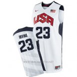 Camiseta USA 2012 Kyrie Irving NO 23 Blanco