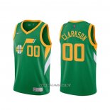 Camiseta Utah Jazz Donovan Jordan Clarkson NO 00 2020-21 Verde