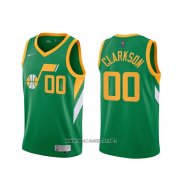 Camiseta Utah Jazz Donovan Jordan Clarkson NO 00 2020-21 Verde