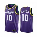 Camiseta Utah Jazz Joey Hauser NO 10 Classic 2023-24 Violeta