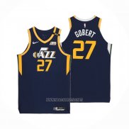 Camiseta Utah Jazz Rudy Gobert NO 27 Icon Autentico Azul