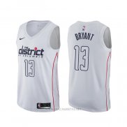 Camiseta Washington Wizards Thomas Bryant NO 13 Ciudad Blanco