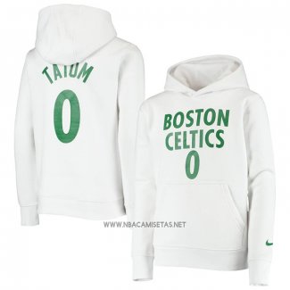 Sudaderas con Capucha Boston Celtics Jayson Tatum Blanco