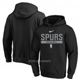 Sudaderas con Capucha San Antonio Spurs Practice Performance 2022-23 Negro