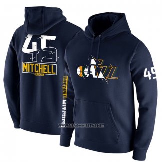 Sudaderas con Capucha Utah Jazz Donovan Mitchell Azul