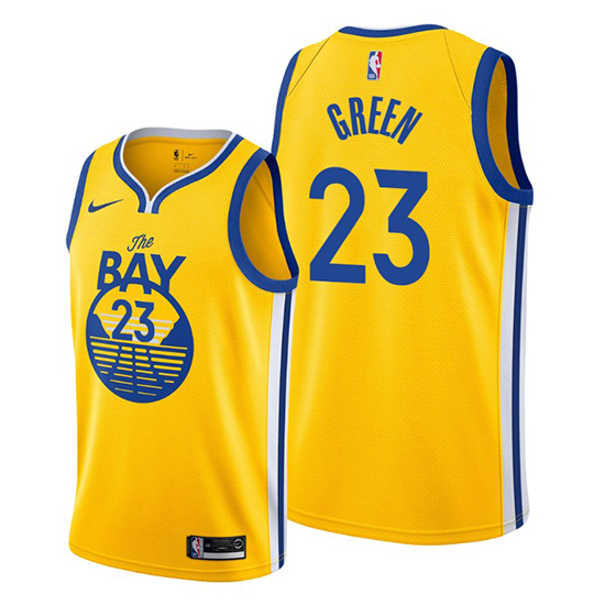 Camiseta Golden State Warriors Draymond Green No 23 Statement The Bay Oro Camiseta Golden State Warriors Draymond Green No 23 Statement The Bay Oro