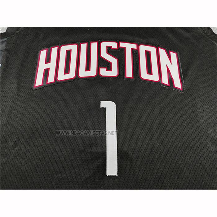 Houston Rockets Statement Camiseta Houston Rockets Amen Thompson NO 1 Statement 2025-26 Negro